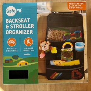 SafeFit Backseat & Stroller Organizer - Black